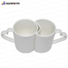 Best Quality Cute Hot Sale Directly Factory Sublimation Coated White Printable Couple Mugs For Sale